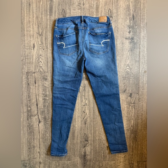 American Eagle Women’s Dark Wash Jegging Jeans- Size 8 - Picture 3 of 3